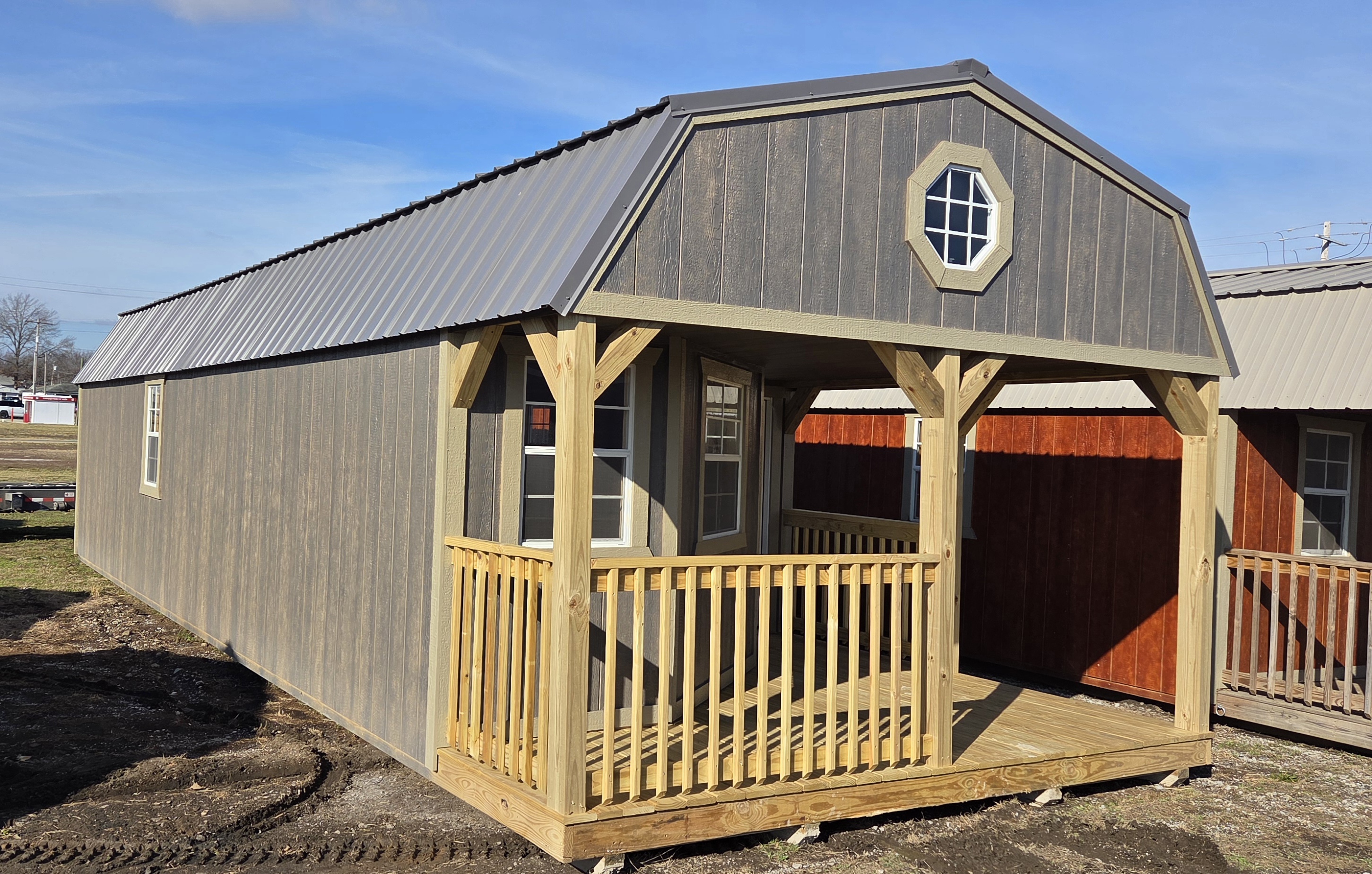 14 x 40 Deluxe Lofted Barn Cabin – 1