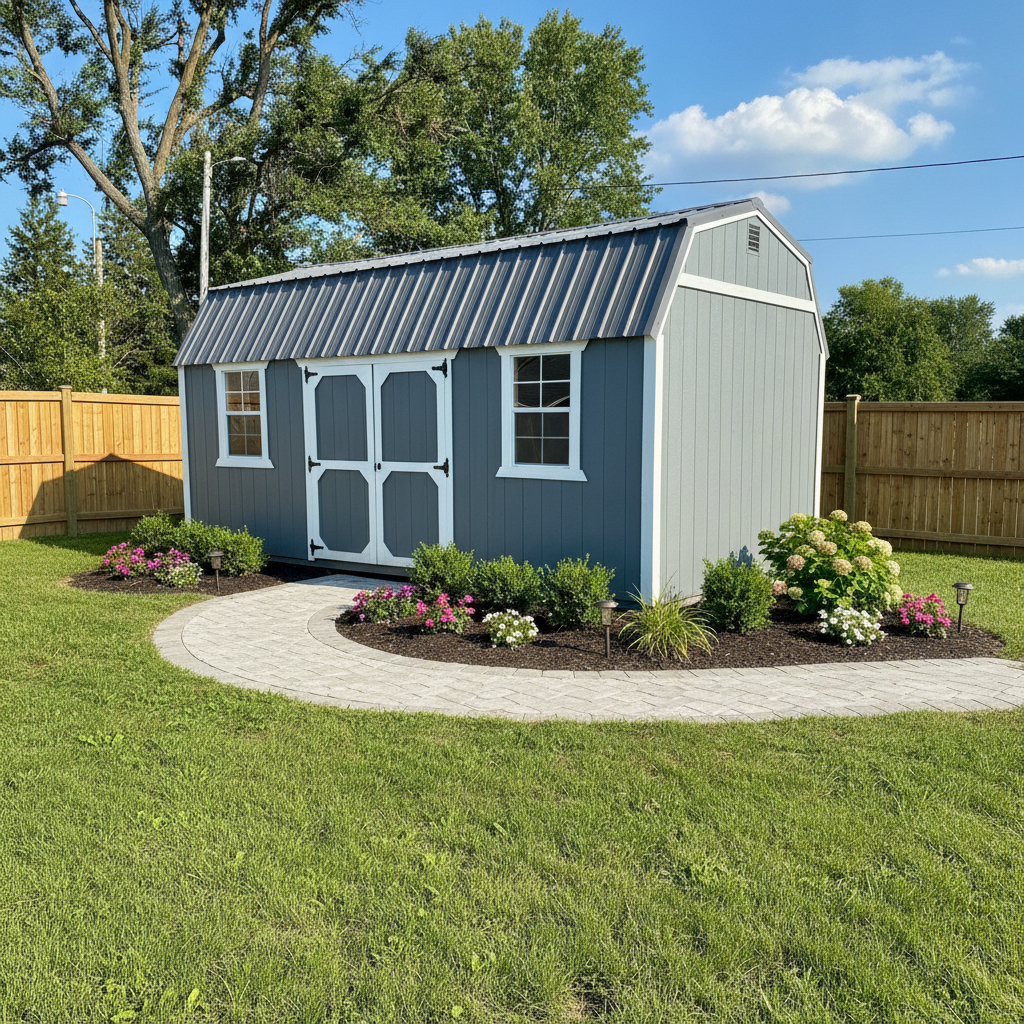 10 x 20 Side Lofted Barn – 1