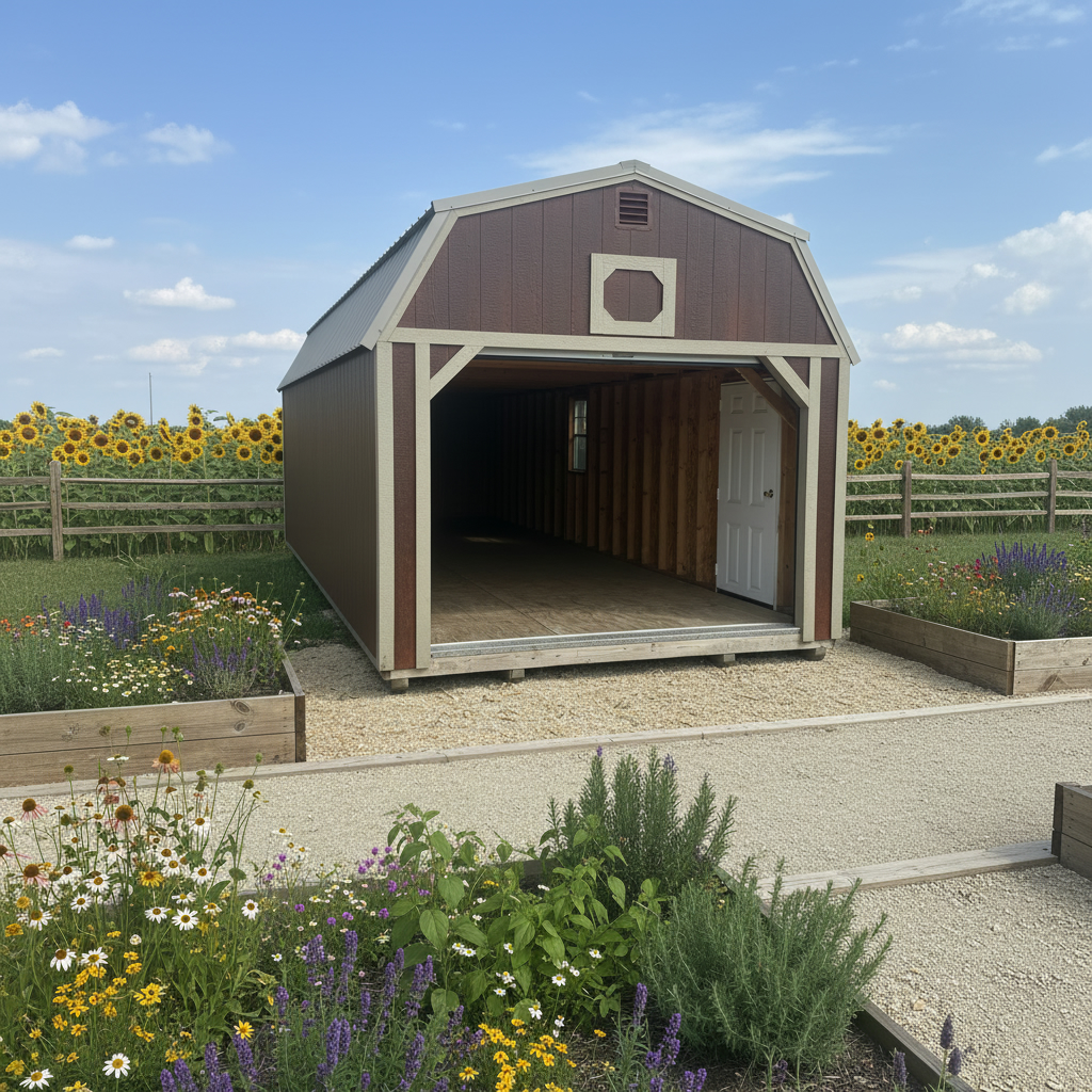View details for 12 x 32 Lofted Garage