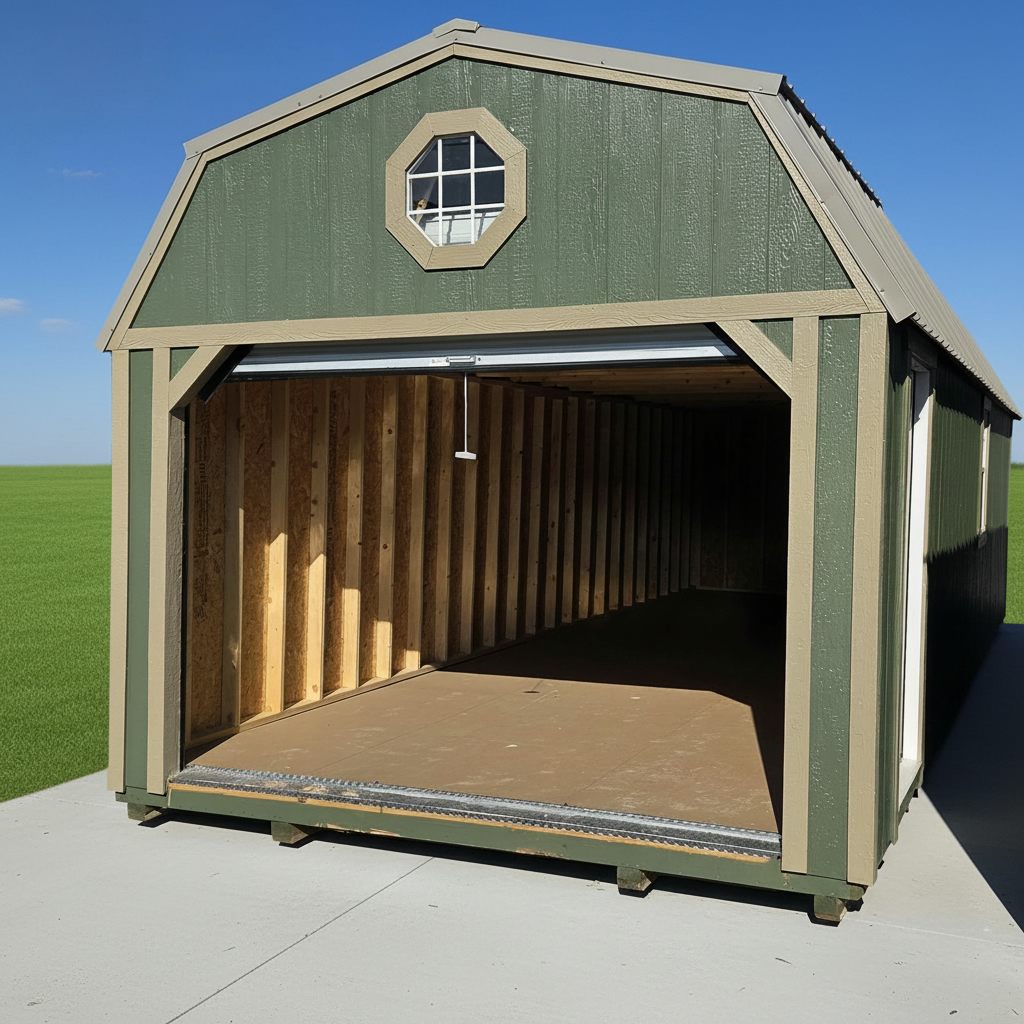 View details for 12 x 32 Lofted Garage