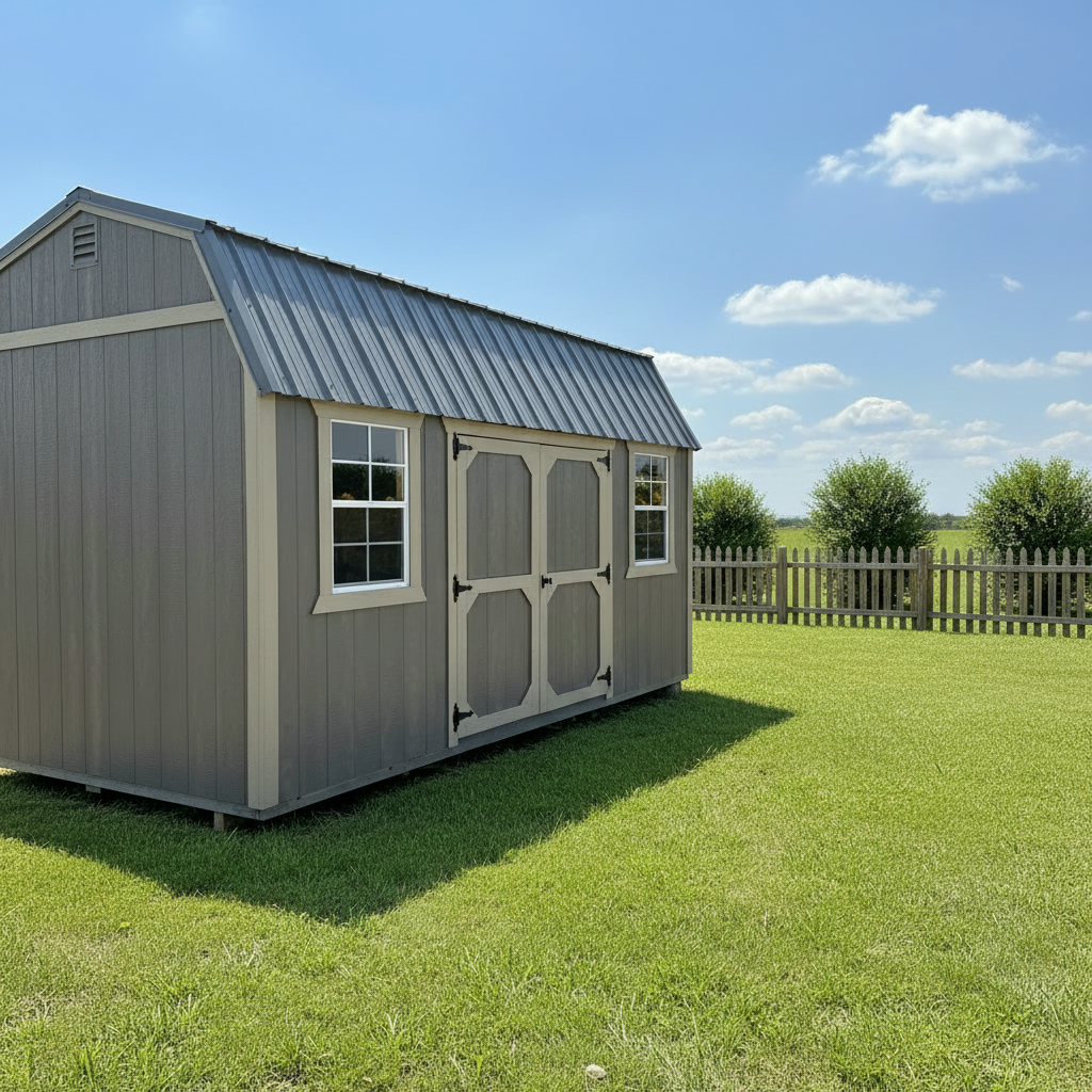 10 x 16 Side Lofted Barn – 1