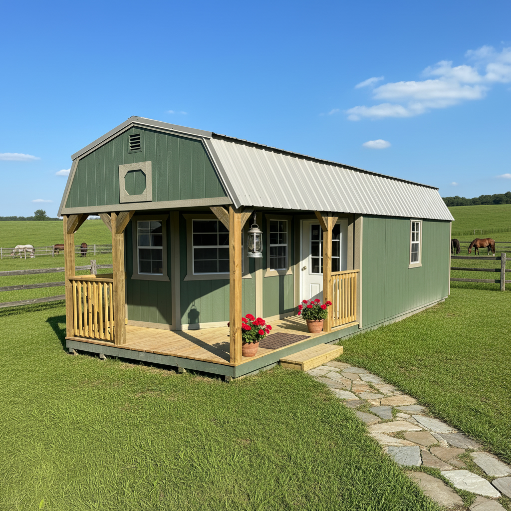 View details for 12 x 32 Deluxe Lofted Barn Cabin