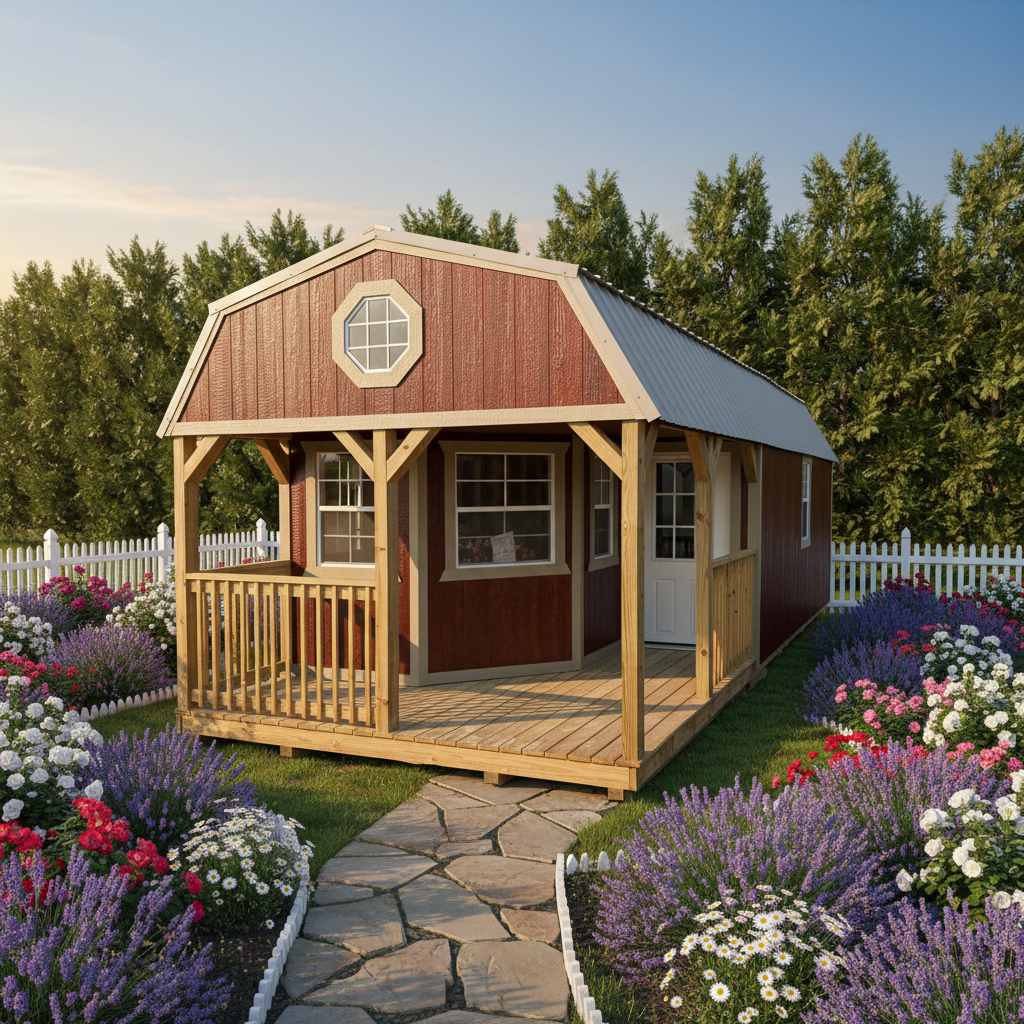 View details for 12 x 32 Deluxe Lofted Barn Cabin
